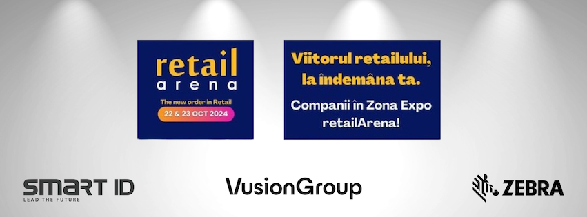 Smart ID Technology, împreună cu VusionGroup și Zebra la retailArena 2024: Viitorul retailului aduce soluții tehnologice avansate pentru eficiență și automatizare